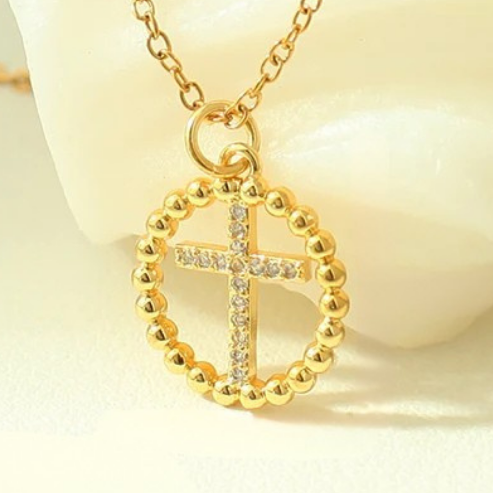 Collier Croix Cercle pas cher