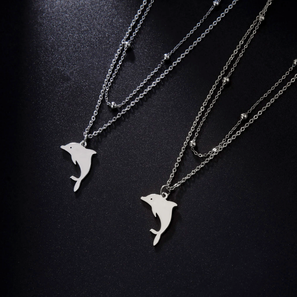 Collier Dauphin Femme Métal