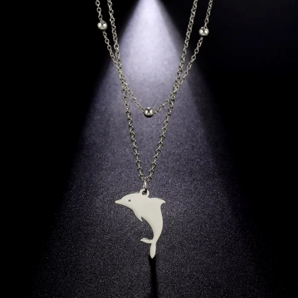 Collier Dauphin Femme Argent