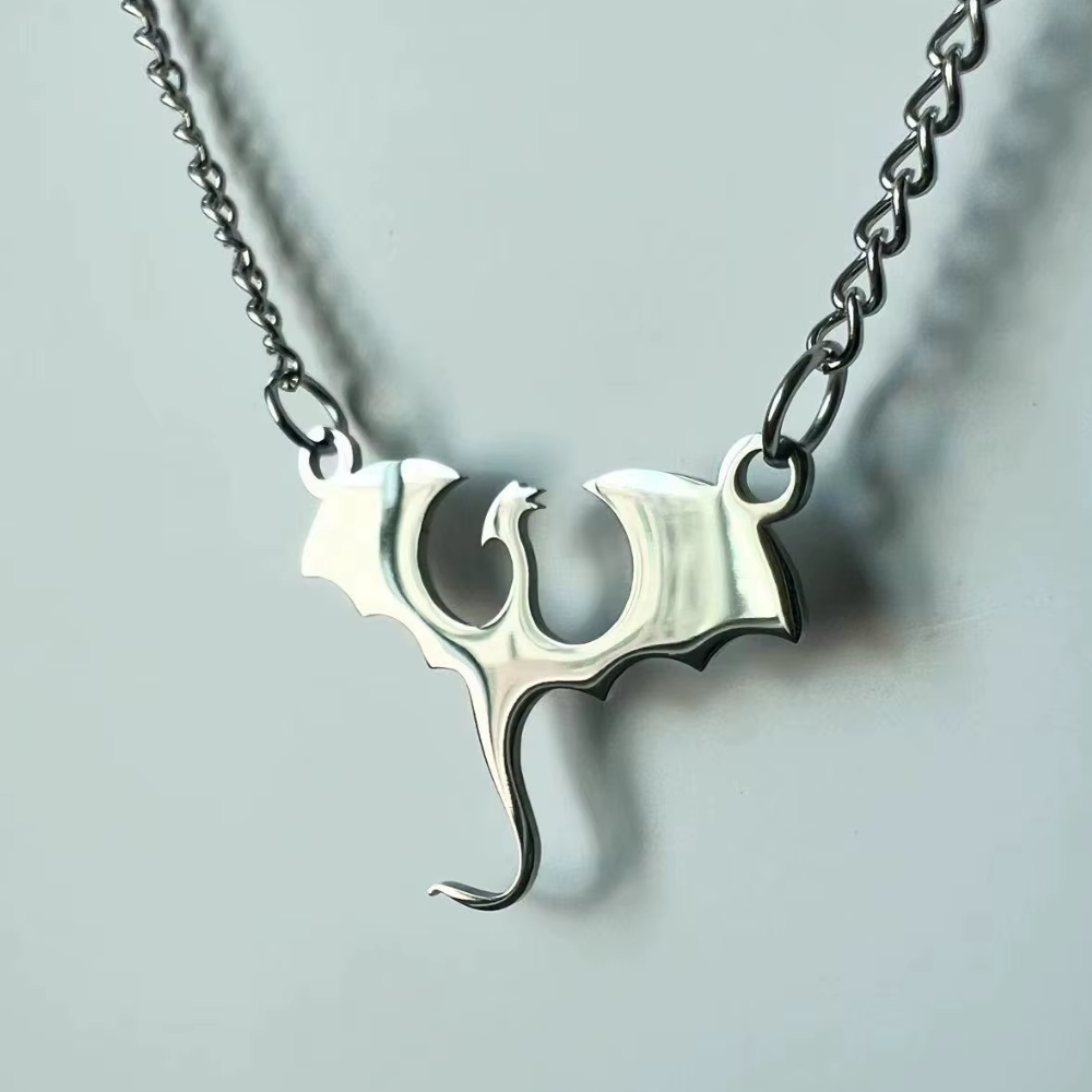 Collier Dragon Argent