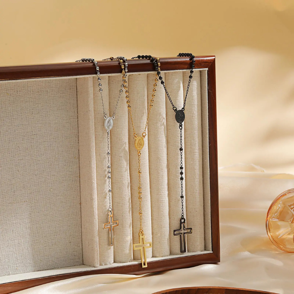 Collier en Y Croix Or pas cher