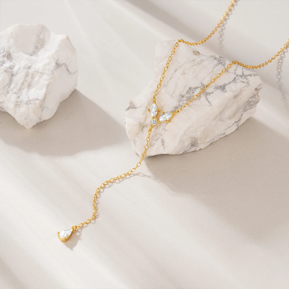 Collier en Y Diamant pas cher