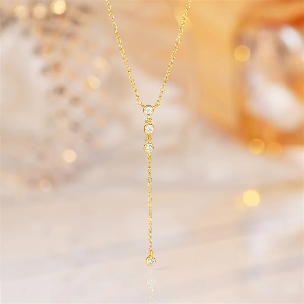 Collier en Y Strass pas cher