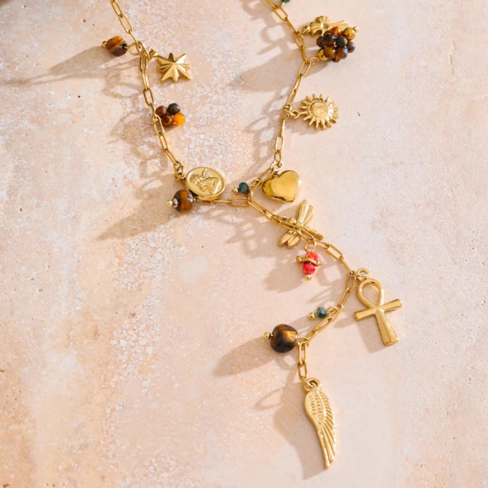 Collier en Y Charms pas cher