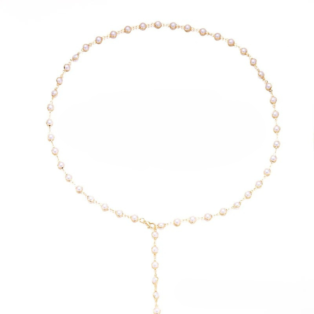 Collier en Y Perlepas cher