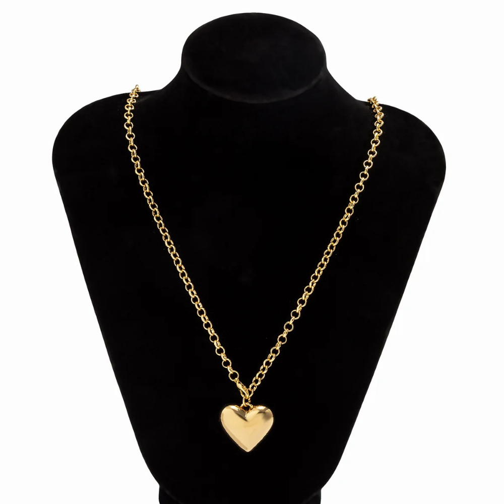 Collier en Y Gros Cœur pas cher