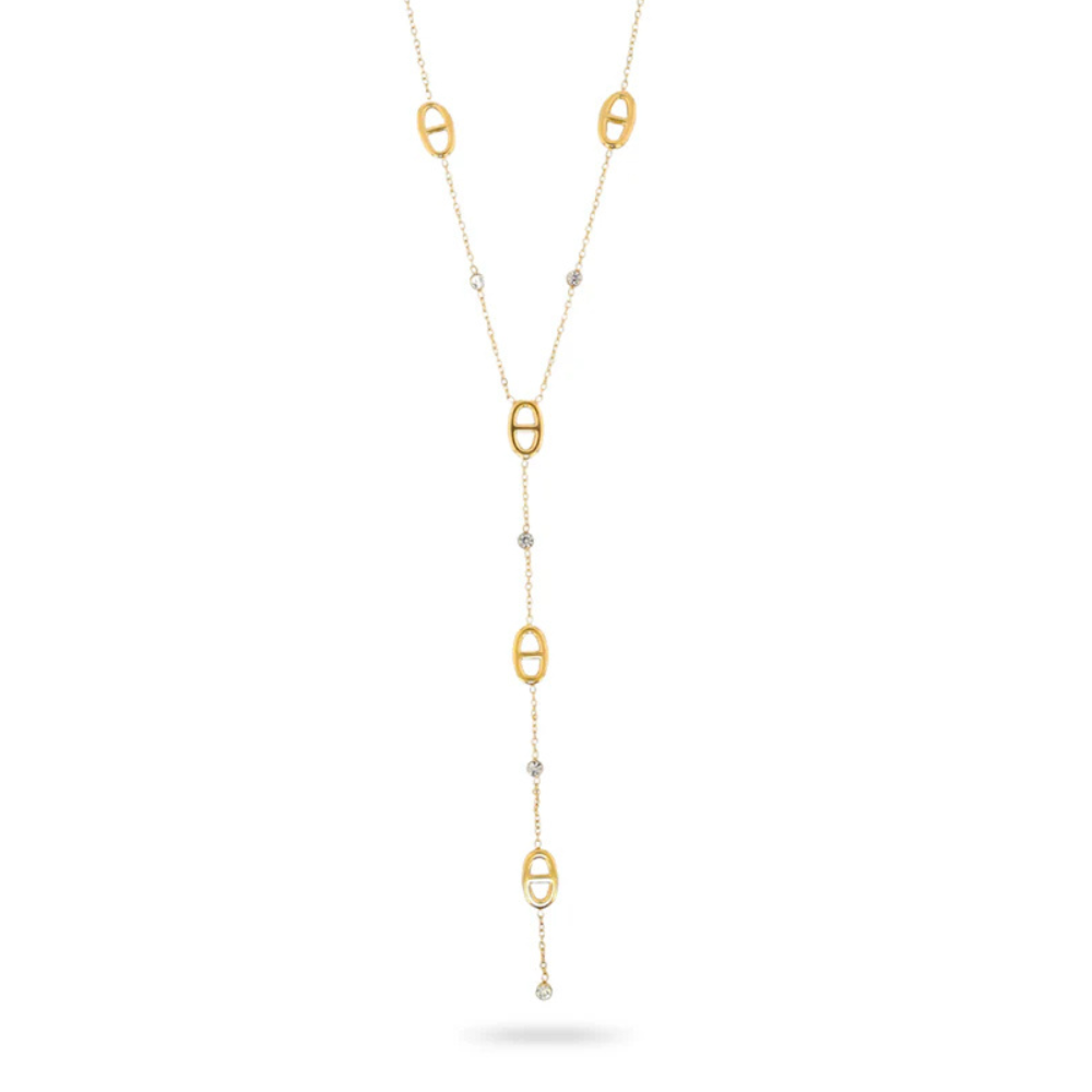 Collier en Y Ovale
