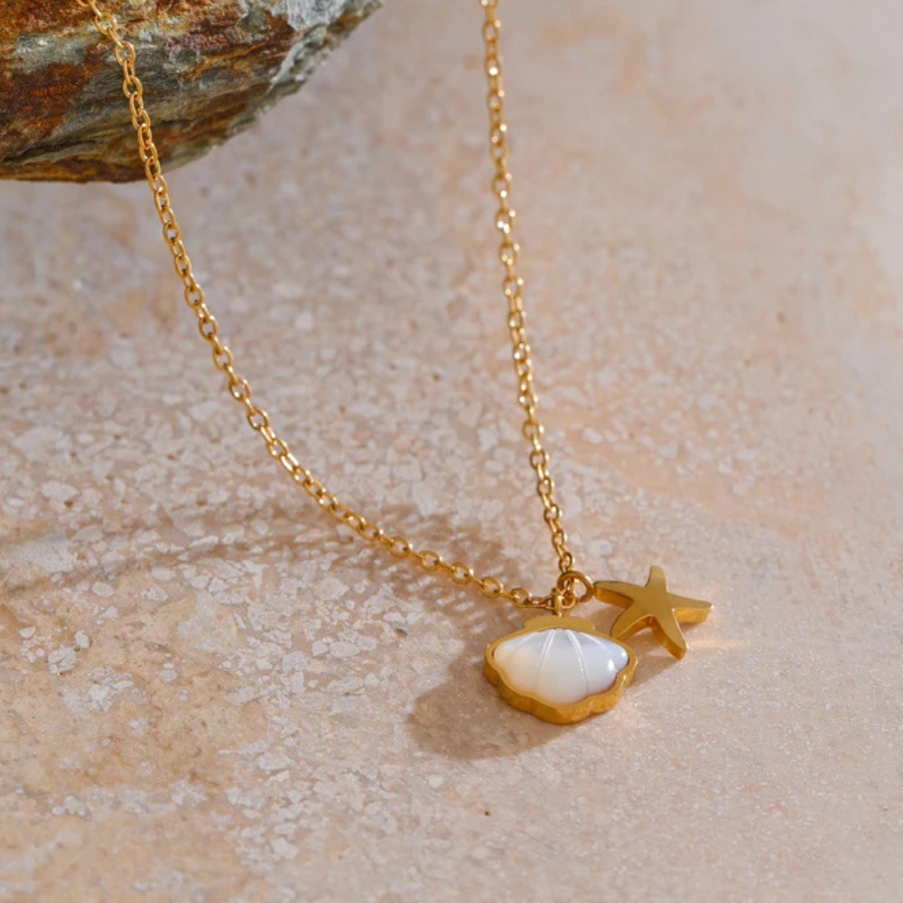 Collier Étoile de Mer Coquillage pas cher
