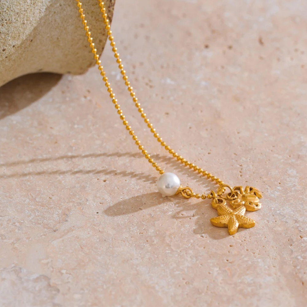 Collier Étoile de Mer Crabe pas cher