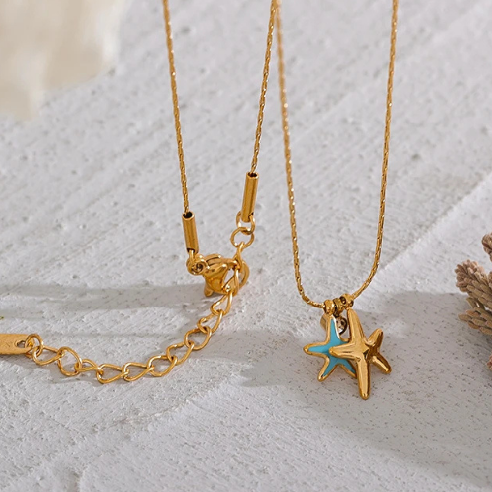 Collier Double Étoile de Mer as cher