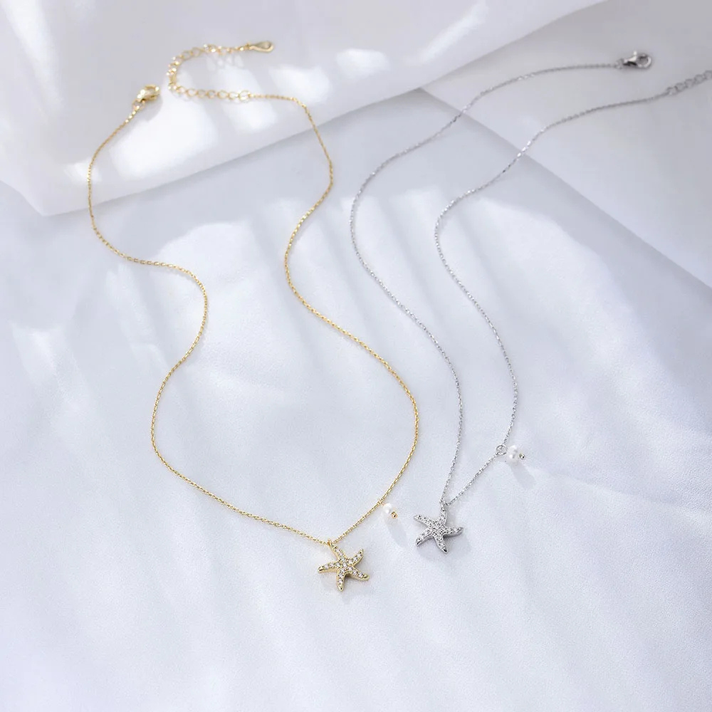 Collier Étoile de Mer Spirale pas cher
