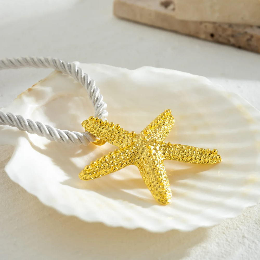 Collier Corde Étoile de Mer pas cher