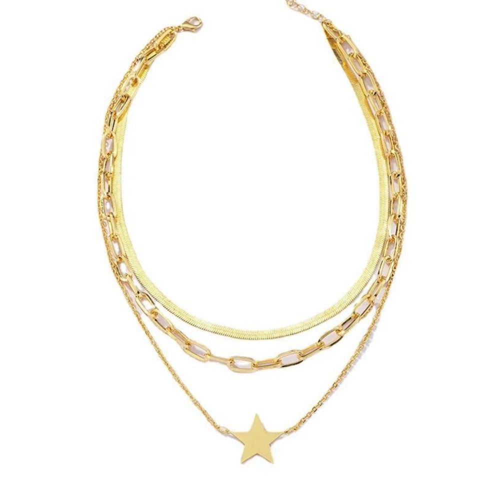 Collier Étoile Strass