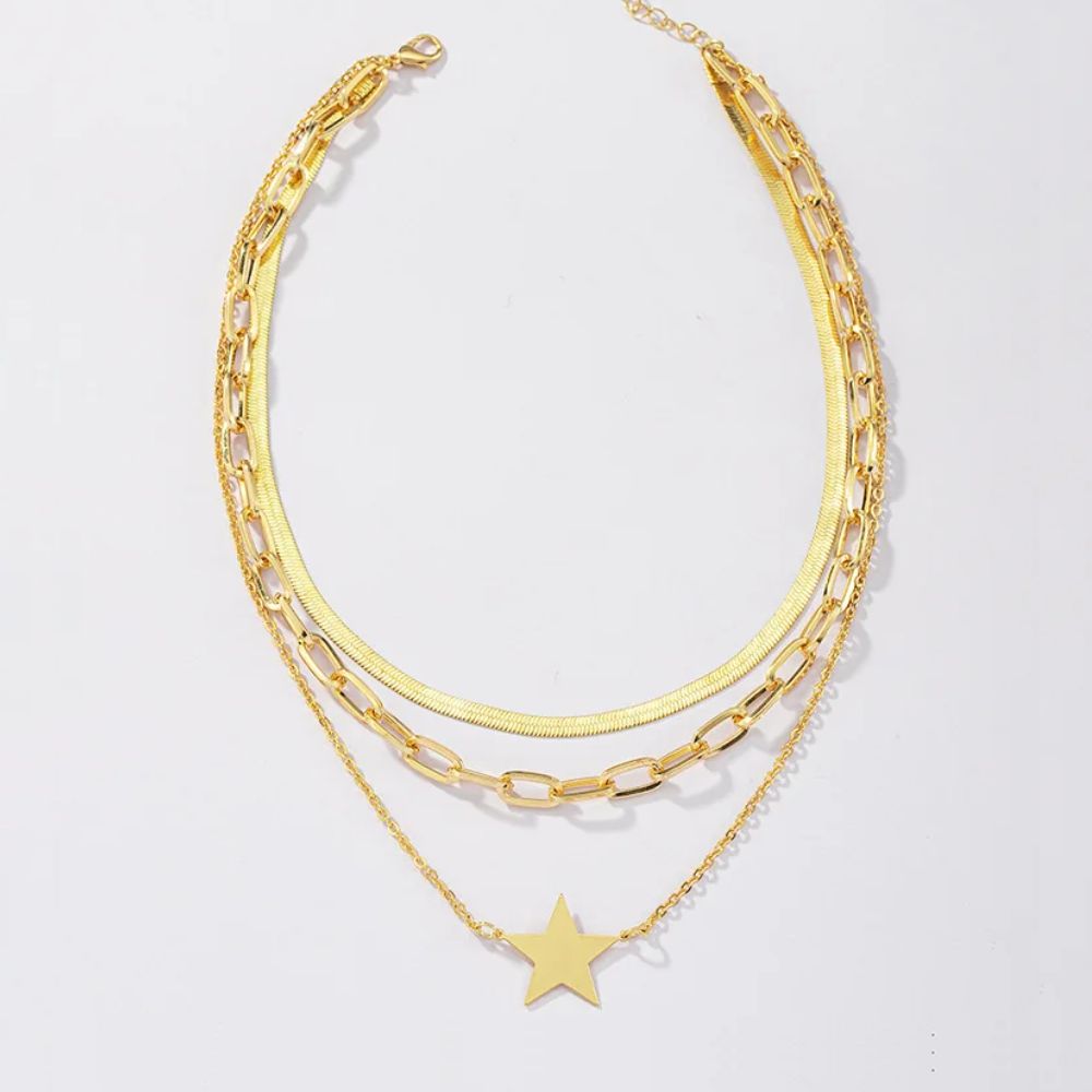 Collier Étoile Strass