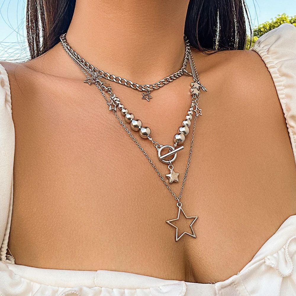 Collier Étoile Vintage Argent