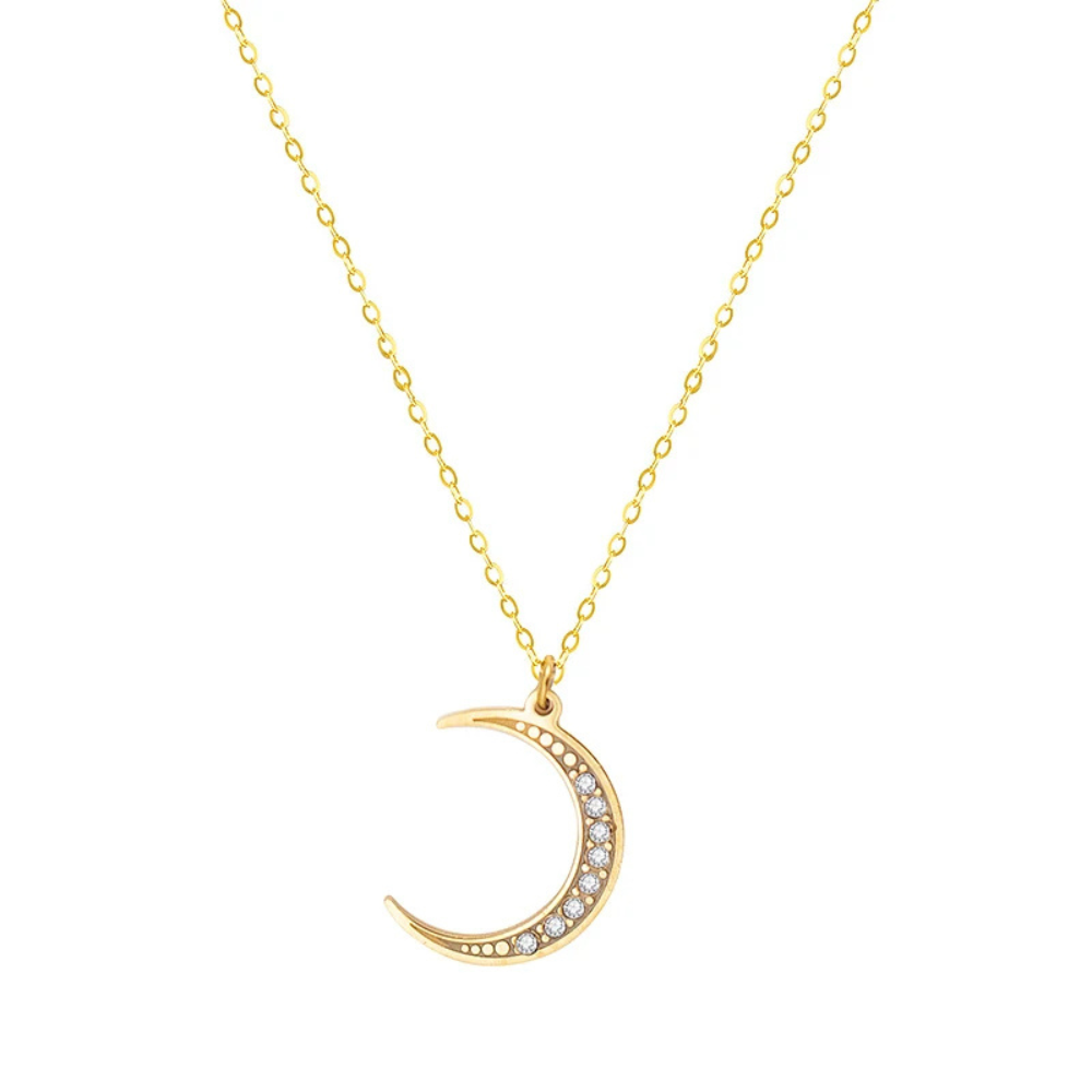 Collier Lune Or