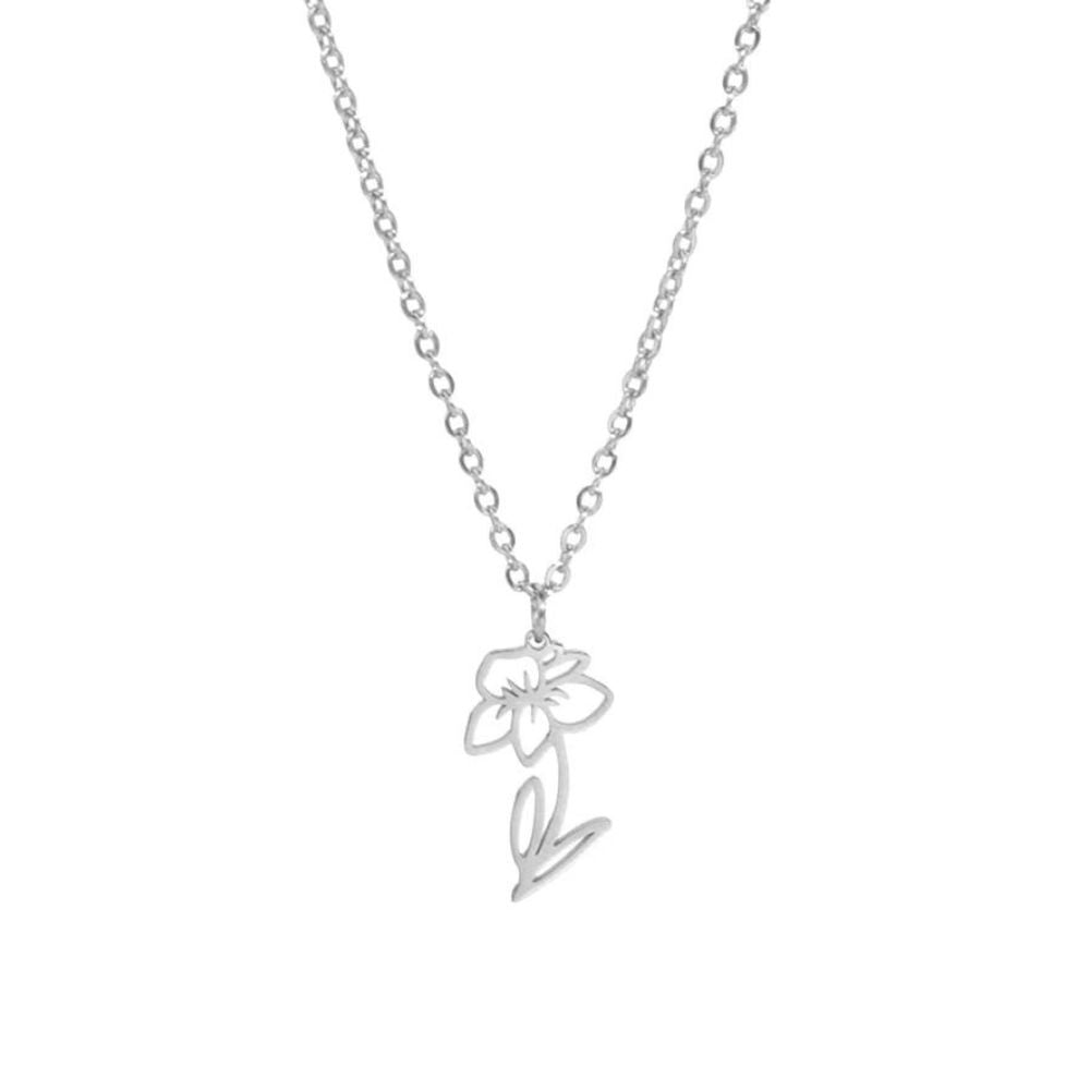 Collier Fleur Daffo Argent