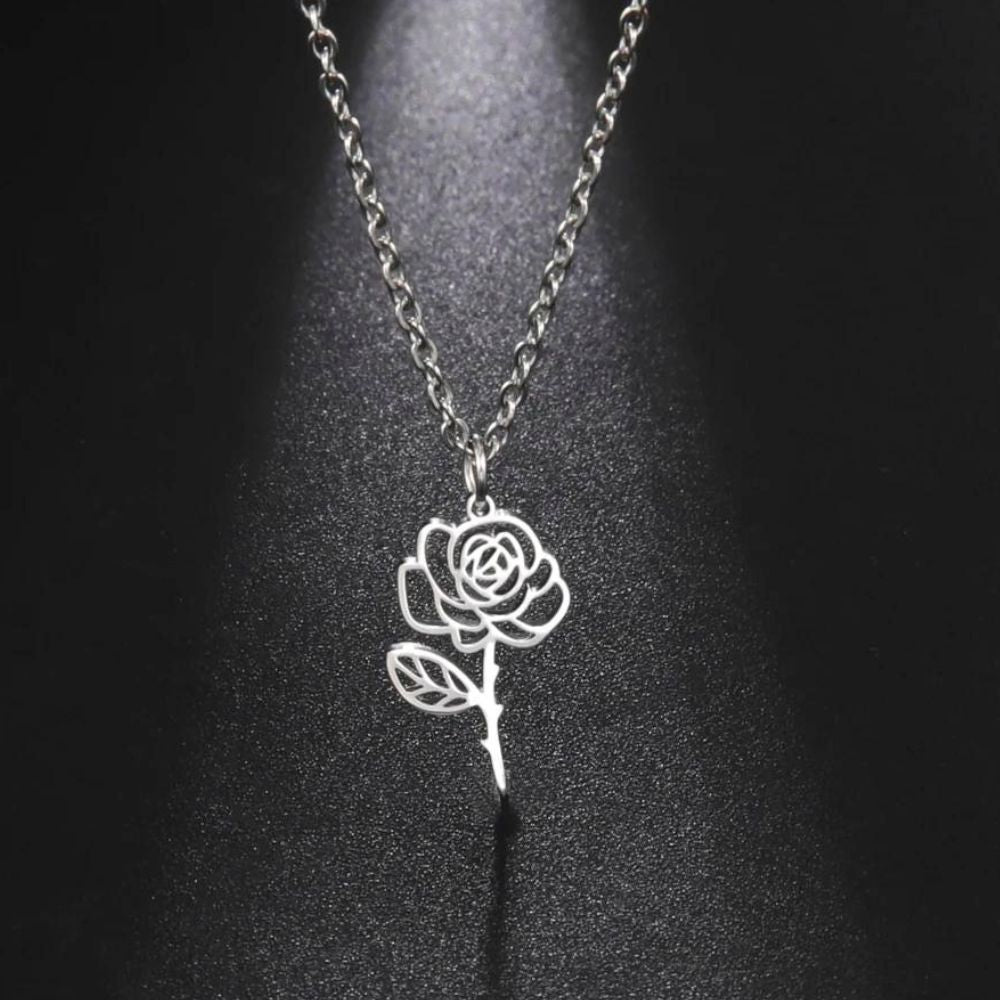 Collier Fleur Danse Argent