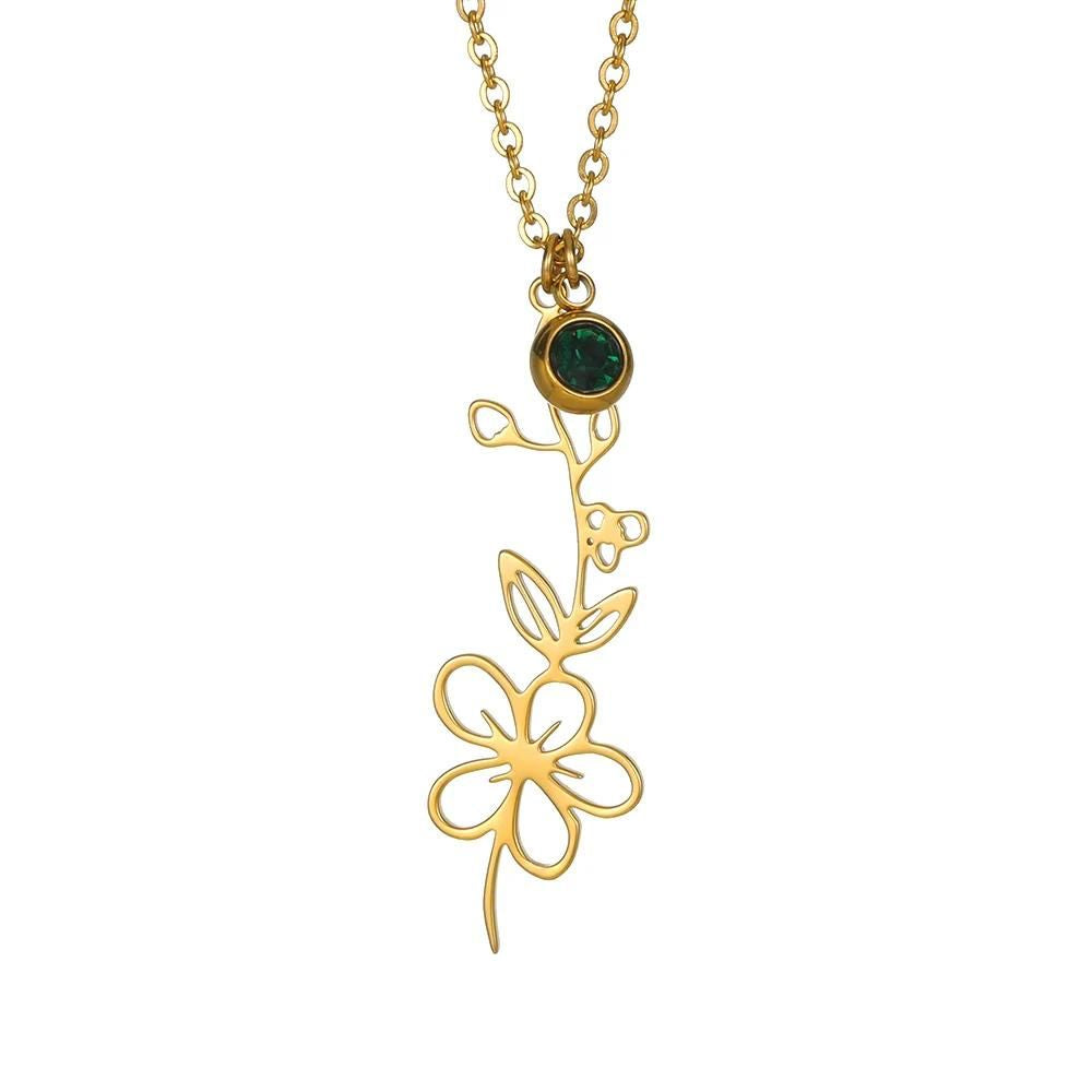 Collier Fleur Fluide