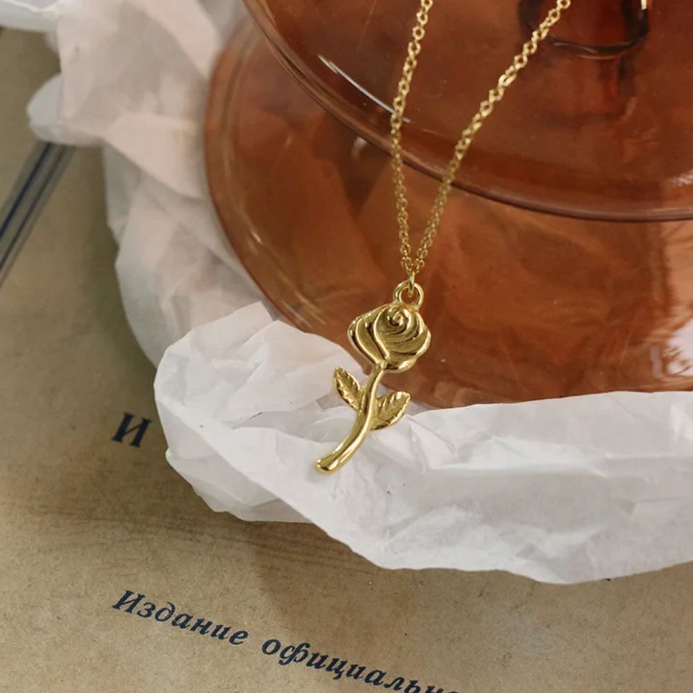 Collier Fleur Or