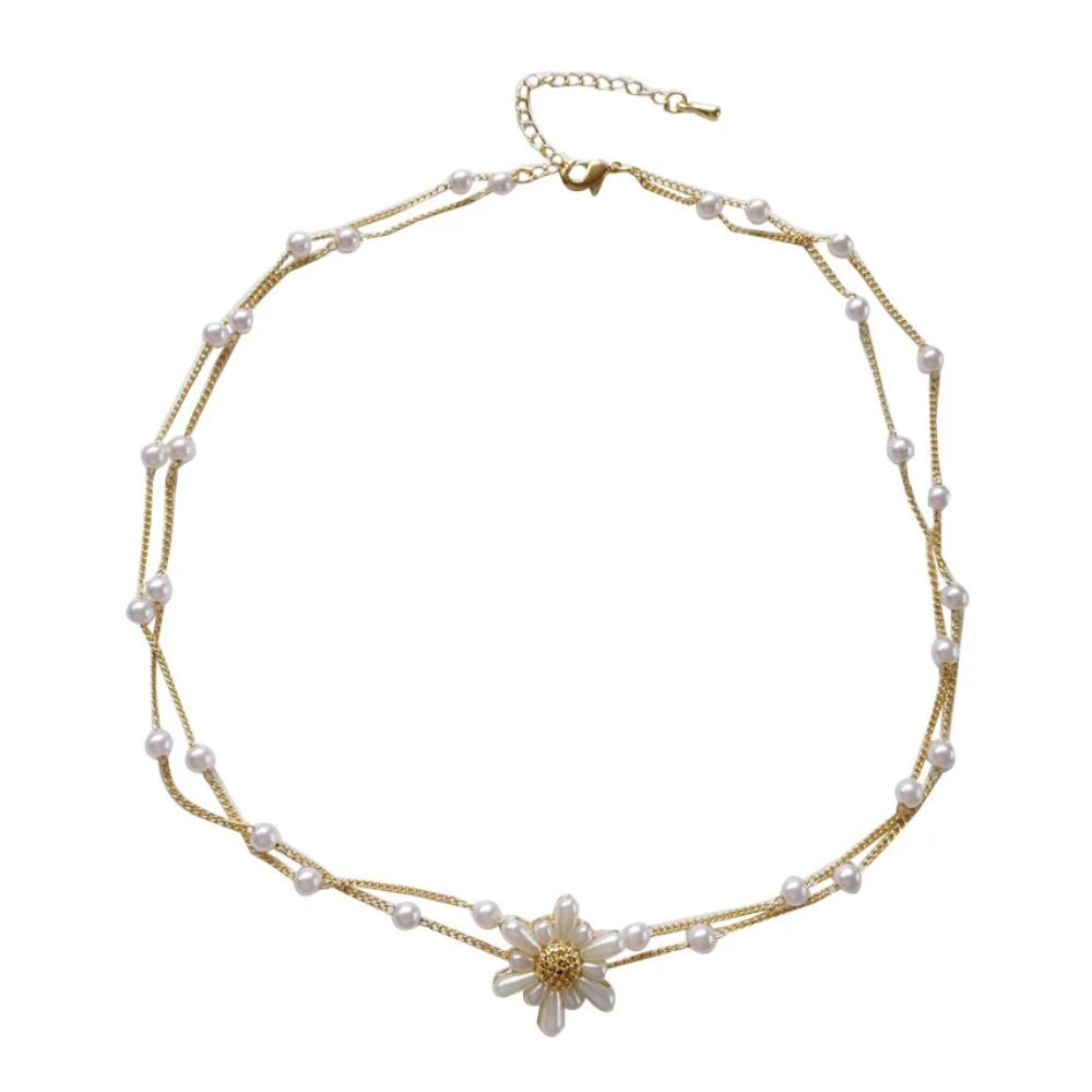 Collier Fleur Perle