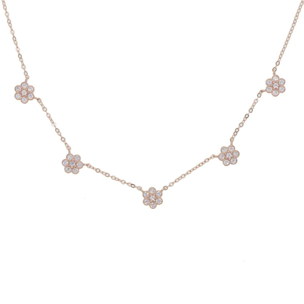 Collier Fleur Ras de Cou