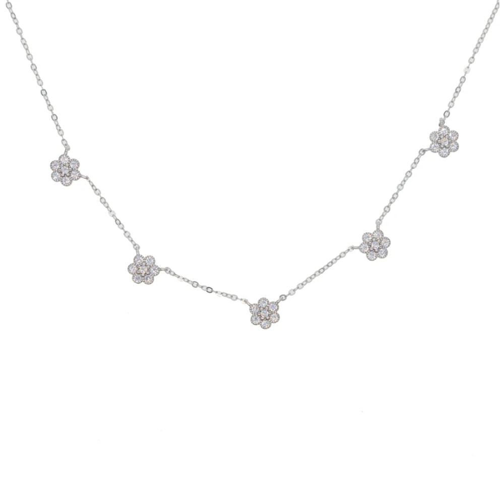 Collier Fleur Ras de Cou