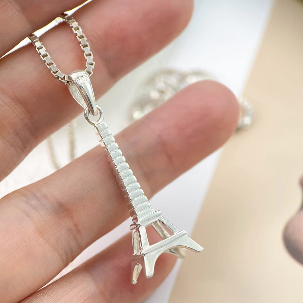 Collier Grande Tour Eiffel Argent Sterling