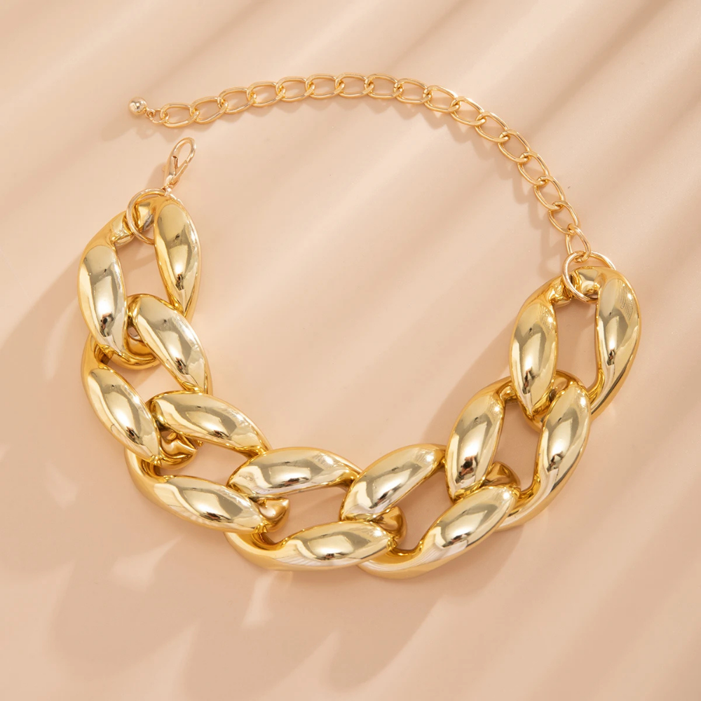 Collier Grosse Maille Or pas cher