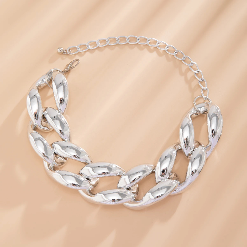 Collier Grosse Maille Argent pas cher