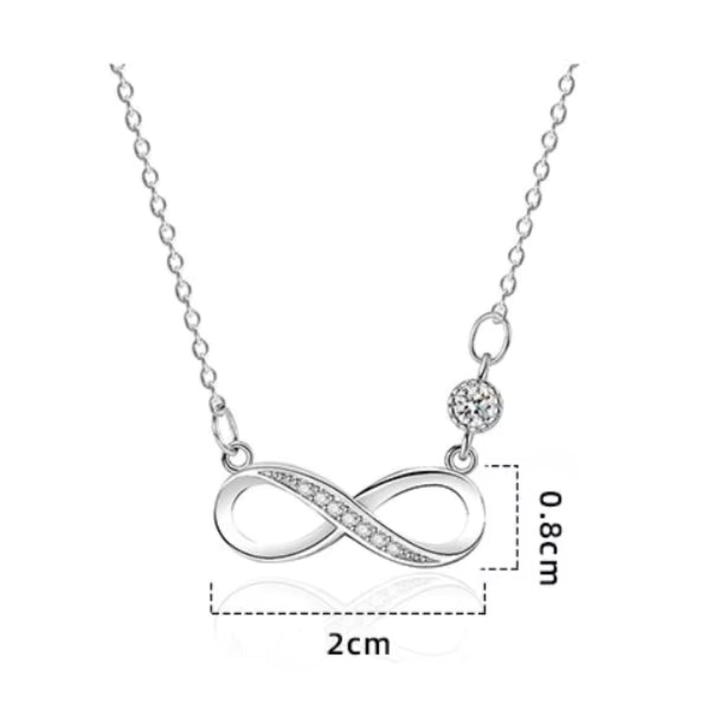 Collier Infini Diamant argent