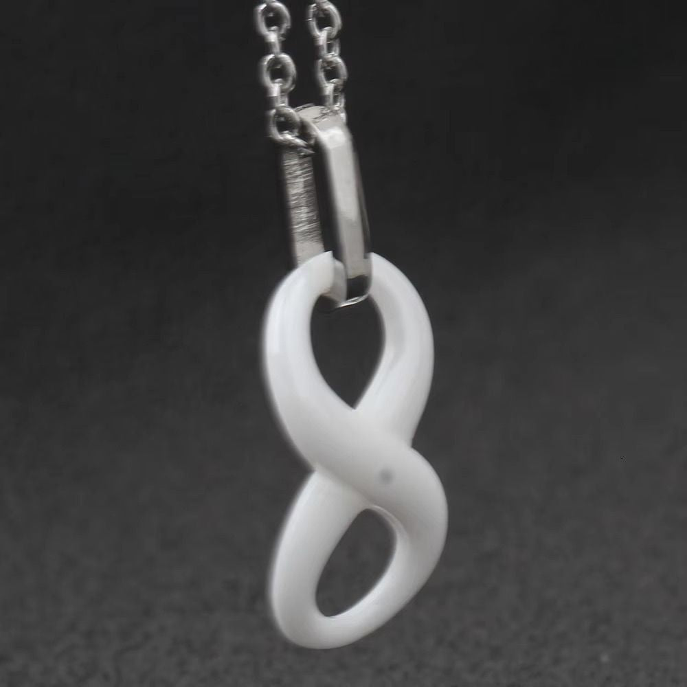 Collier Infini Argent Homme céramique