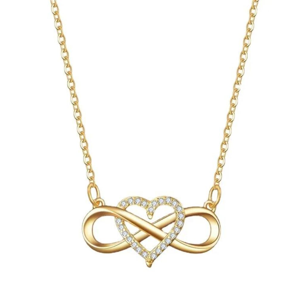 Collier Infini et Coeur Diamant