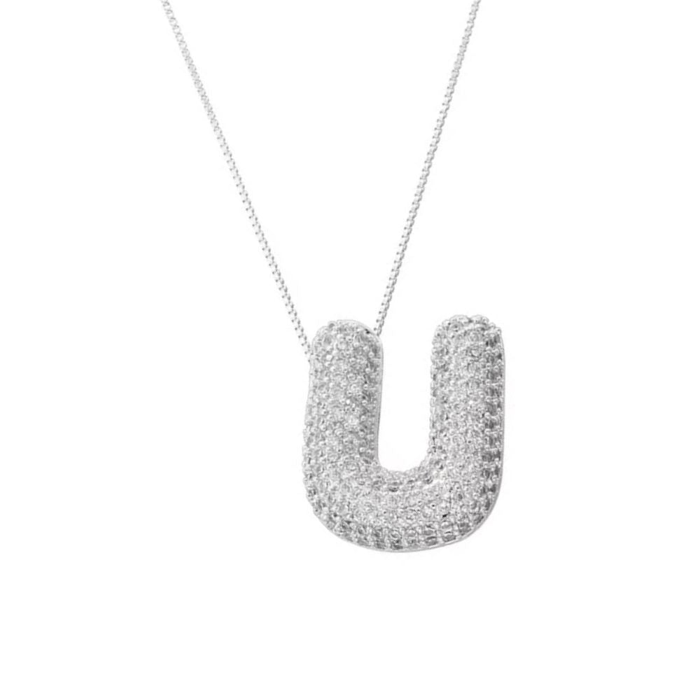 Collier Lettre U Bubble