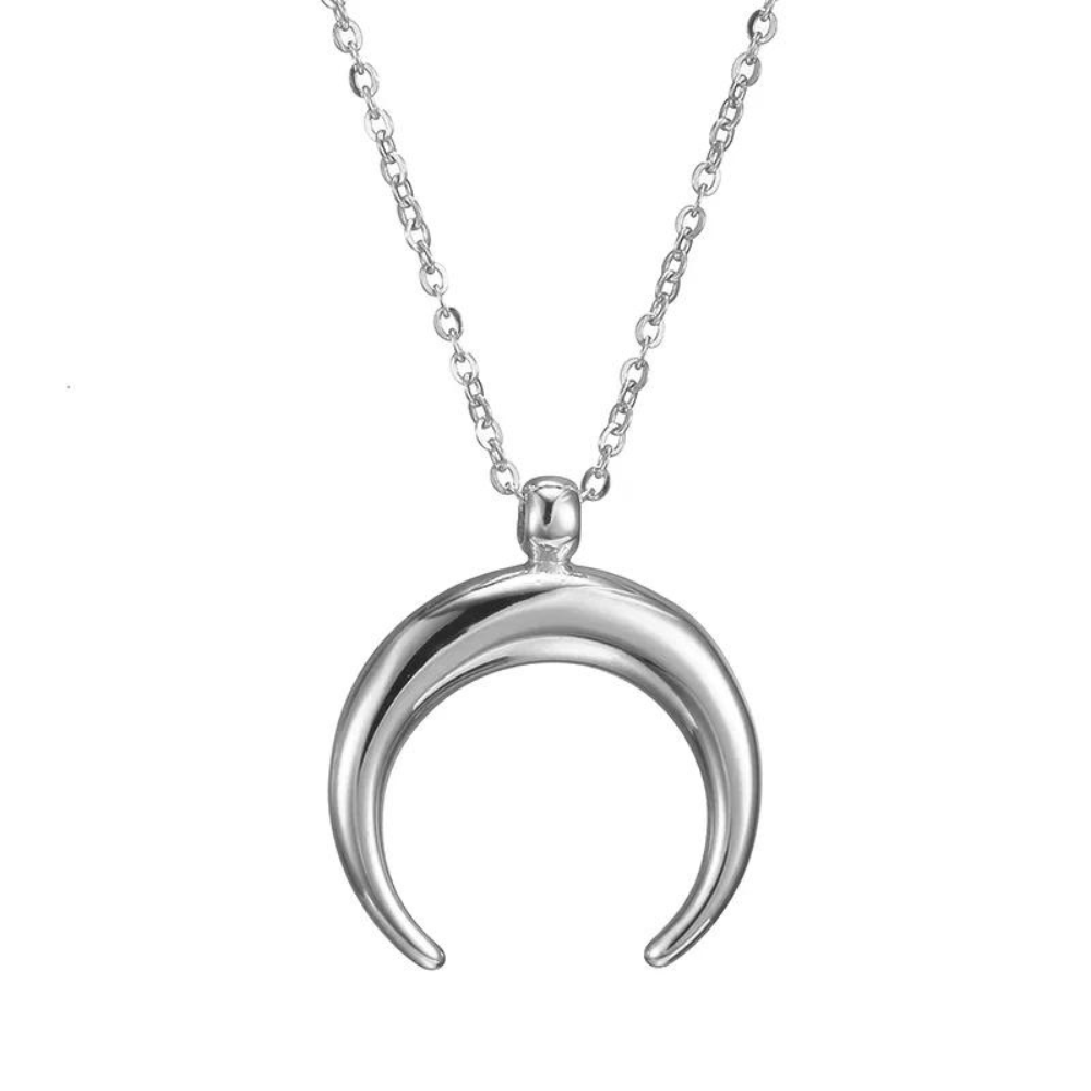 Collier Lune Inversée argent