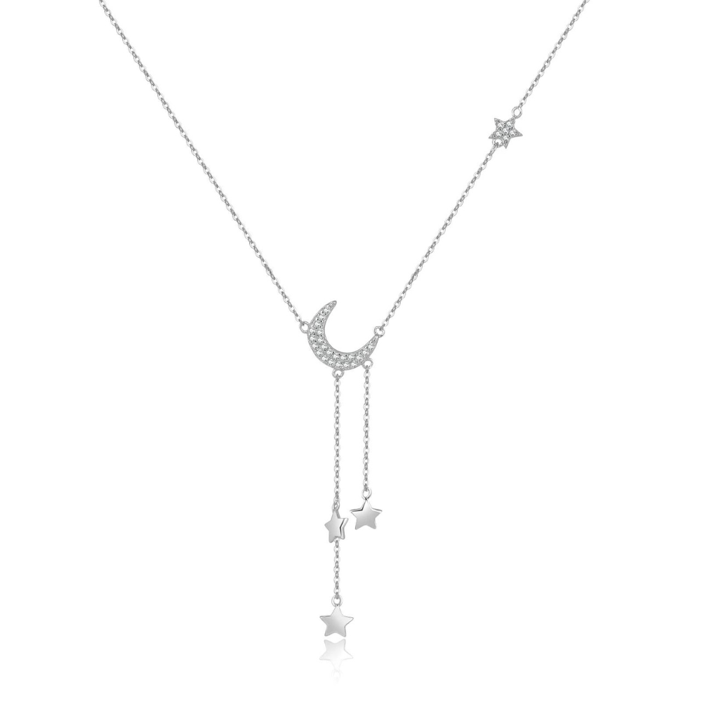 Collier Lune Strass