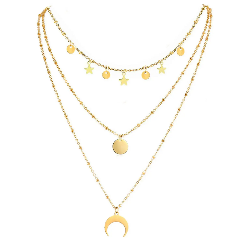 Triple Collier Lune