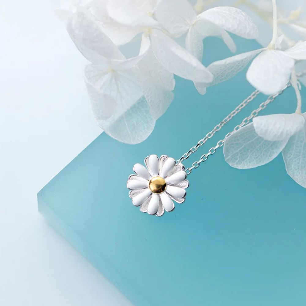 Collier Marguerite Argent