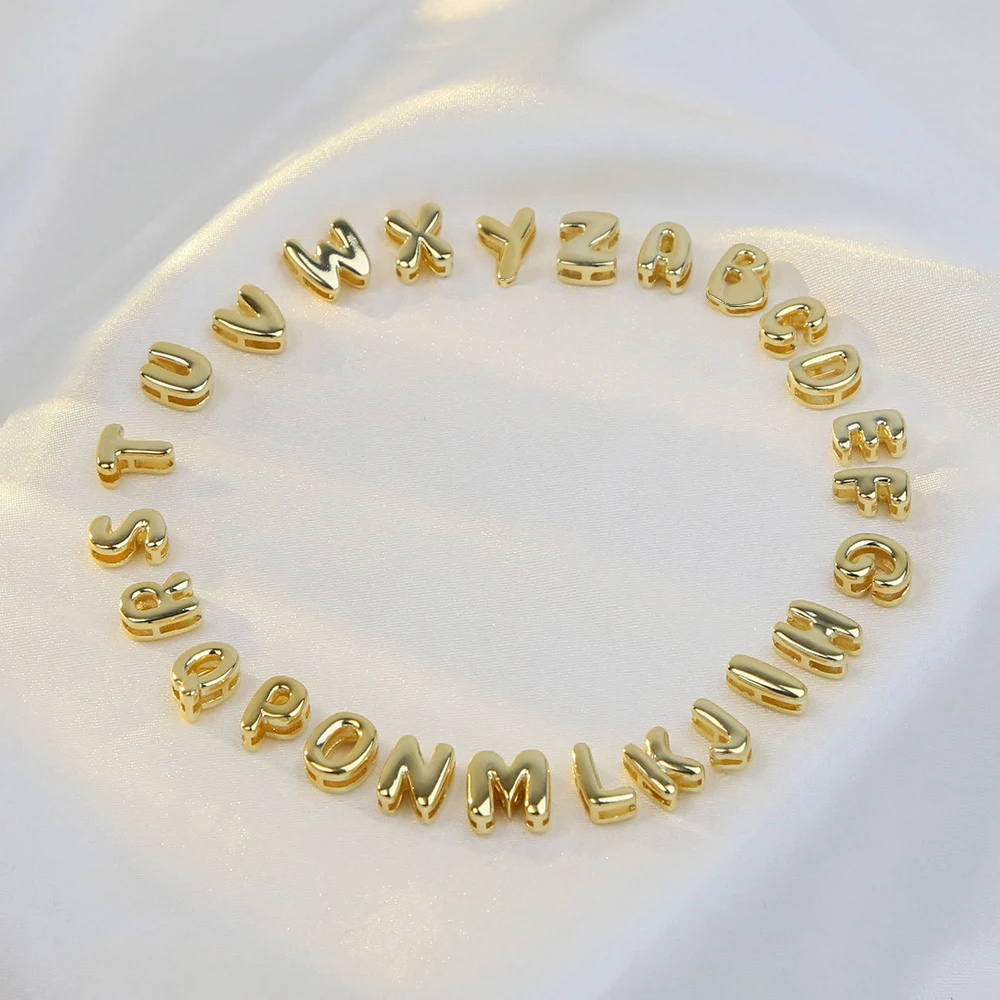 Collier Mini Lettre D Bubble pas cher