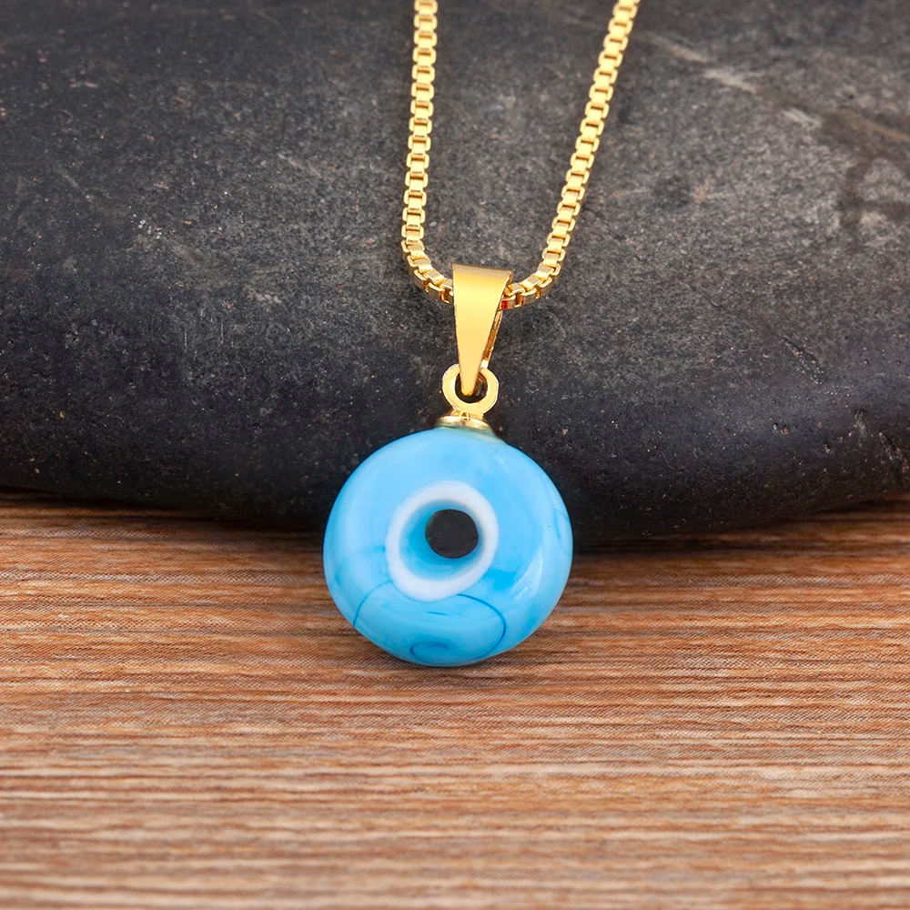 Collier Œil Turc Bleu Ciel