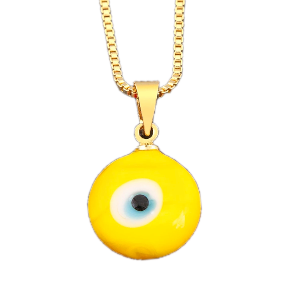 Collier Œil Turc Jaune