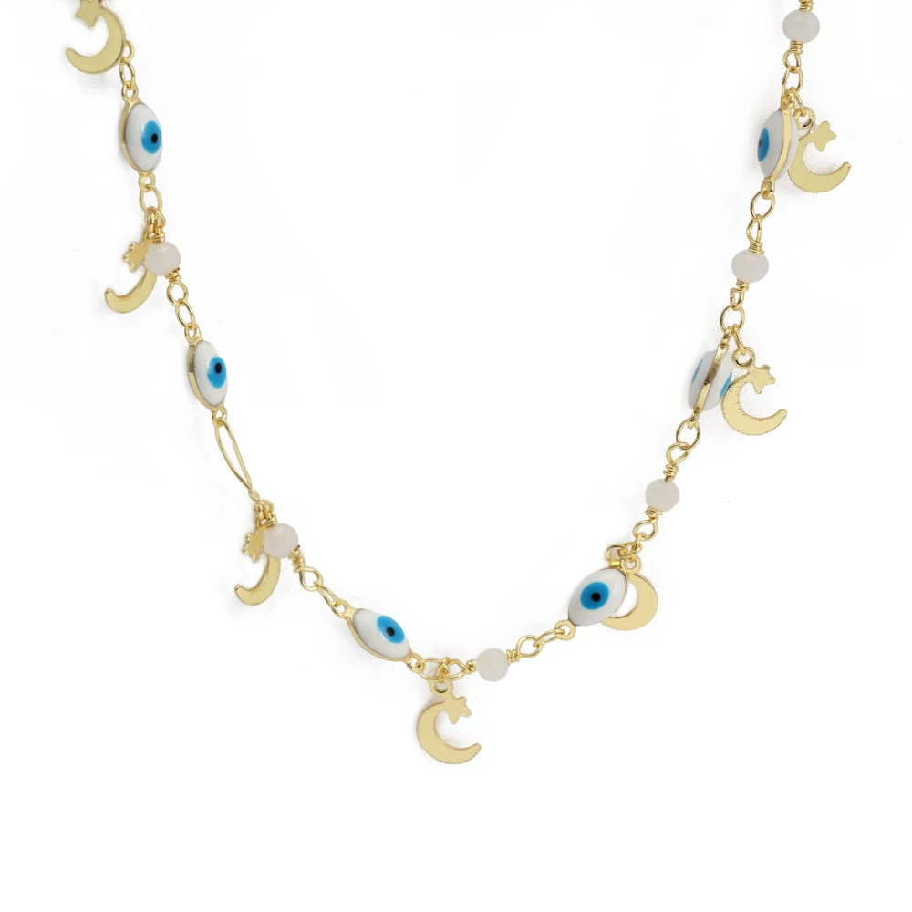 Collier Œil Protecteur Lune