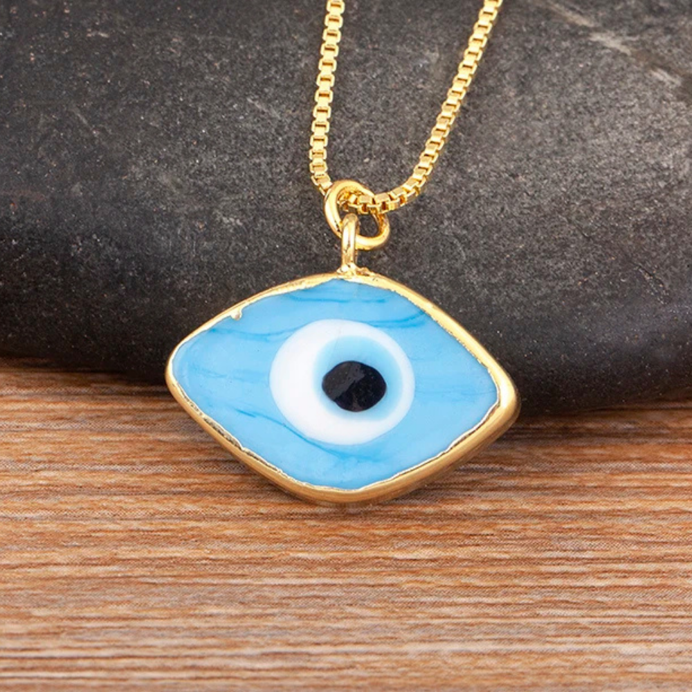 Collier Œil Chance Bleu Ciel