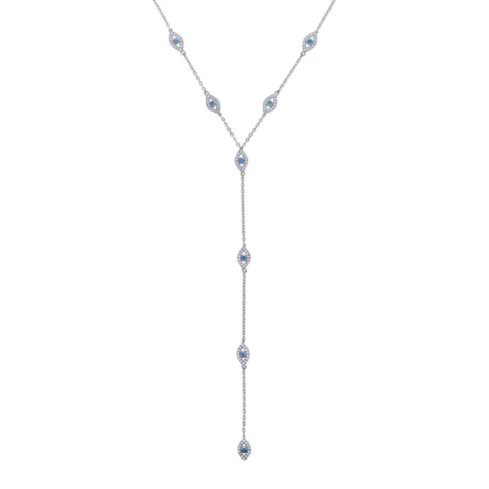 Collier en Y Œil Argent