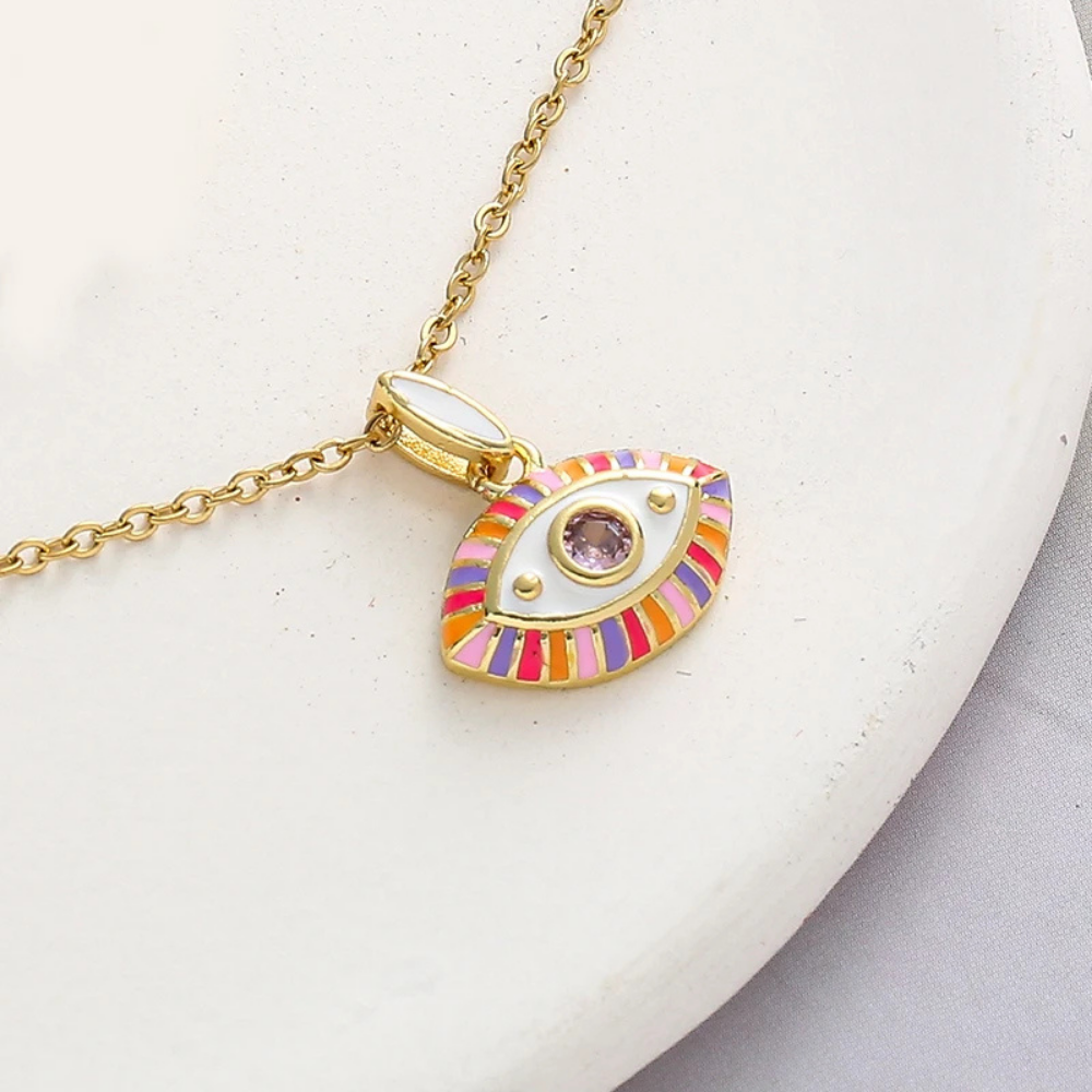 Collier Œil Grec Multicolore