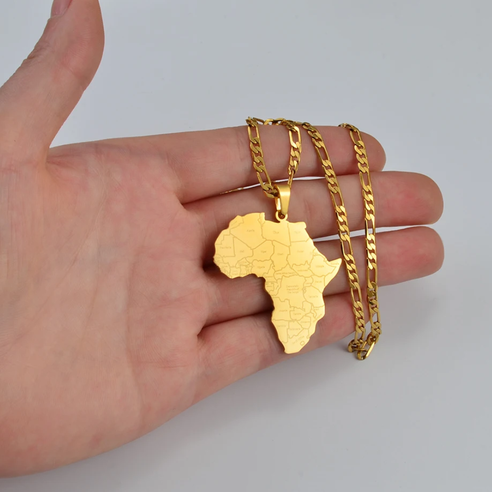 Collier Pays d'Afrique Acier