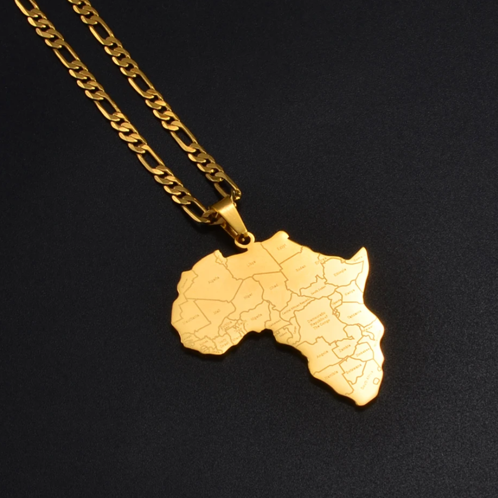 Collier Pays d'Afrique Métal