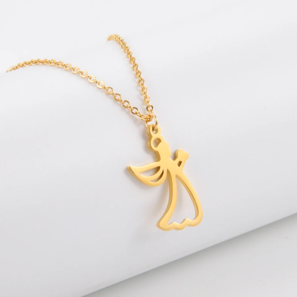 Collier Pendentif Ange Or