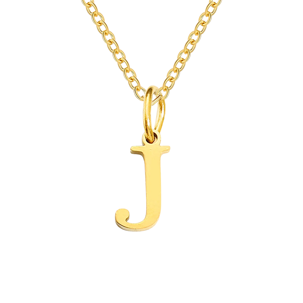 Collier Pendentif Lettre J