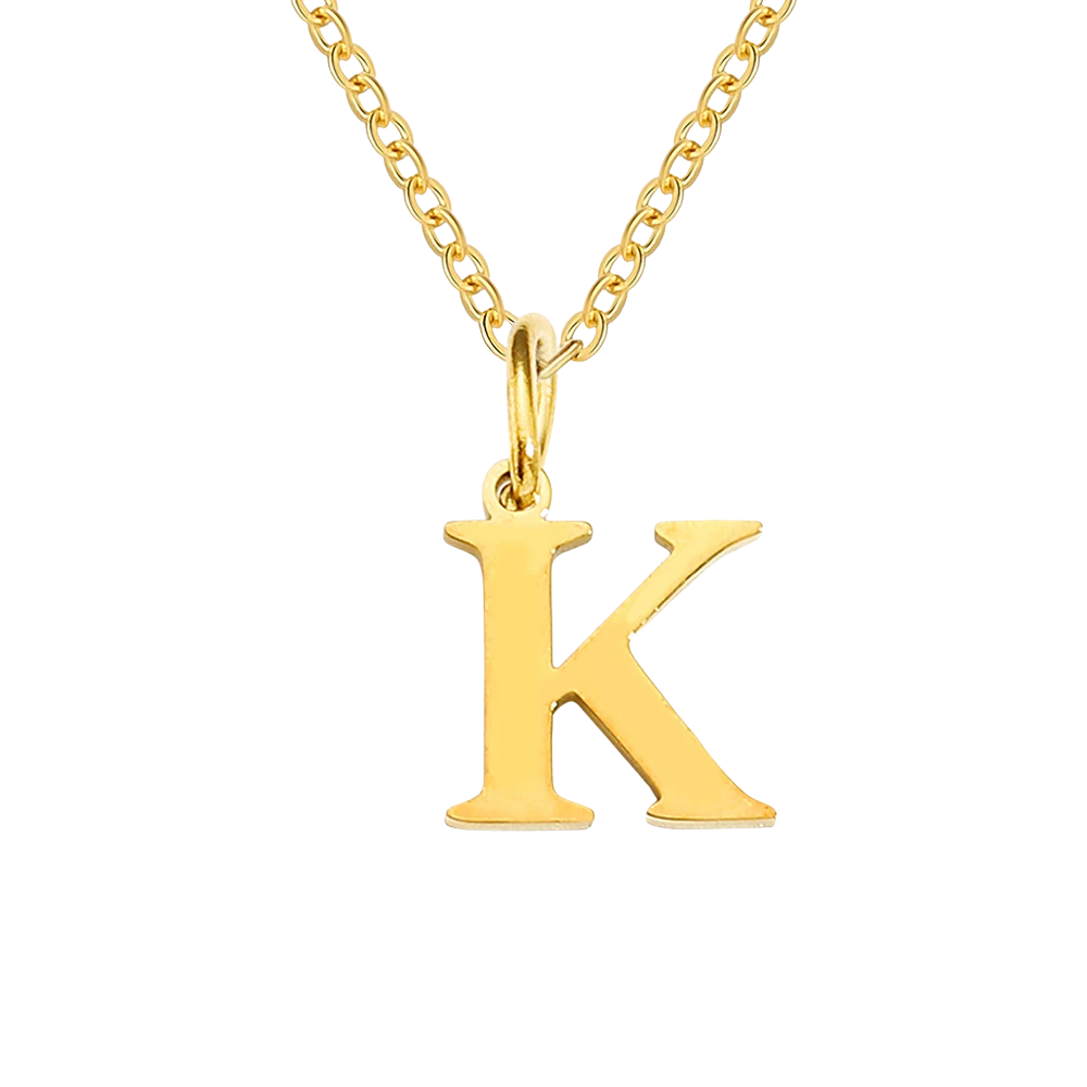 Collier Pendentif Lettre K